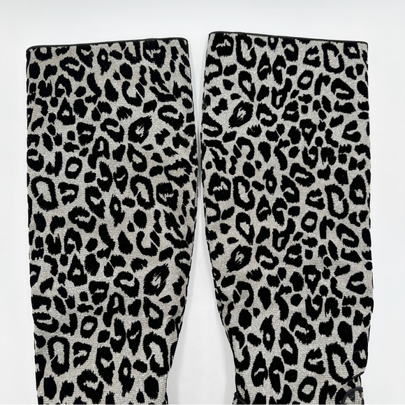 Dolce & Gabbana metallic leopard-print fabric knee boot - Picture 7 of 13